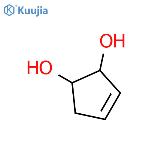 (1R,2S)-3-Cyclopentene-1,2-diol structure
