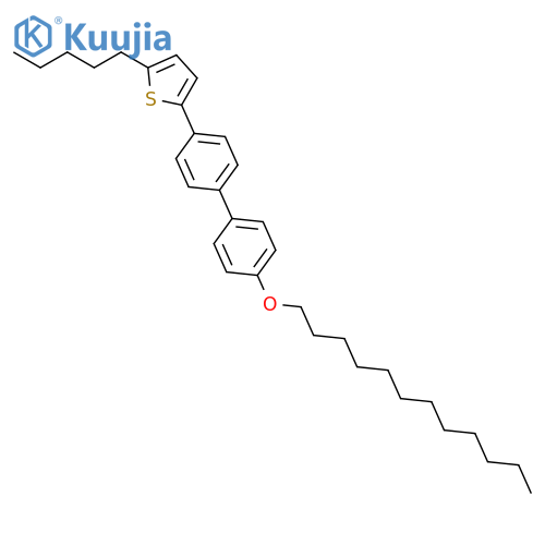 Thiophene, 2-[4'-(dodecyloxy)[1,1'-biphenyl]-4-yl]-5-pentyl- structure