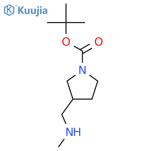 tert-butyl (3R)-3-(methylaminomethyl)pyrrolidine-1-carboxylate structure