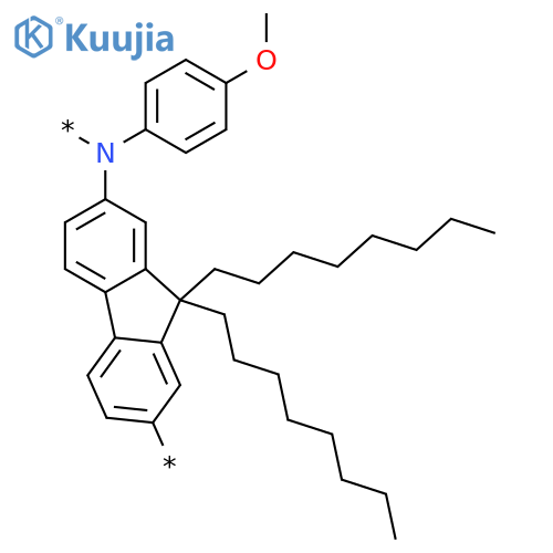 Poly[[(4-methoxyphenyl)imino](9,9-dioctyl-9H-fluorene-2,7-diyl)] structure