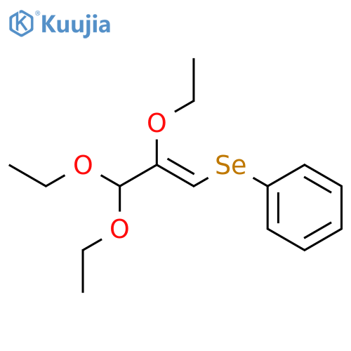Benzene, [[(1Z)-2,3,3-triethoxy-1-propenyl]seleno]- structure