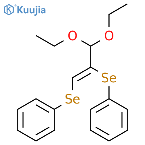 Benzene, 1,1'-[[(2Z)-1-(diethoxymethyl)-1,2-ethenediyl]bis(seleno)]bis- structure