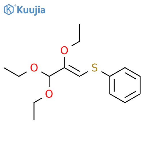 Benzene, [[(1Z)-2,3,3-triethoxy-1-propenyl]thio]- structure