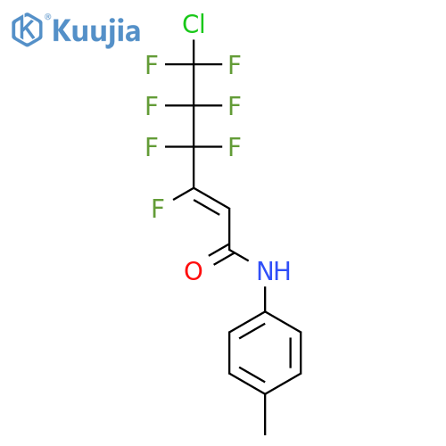 2-HEXENAMIDE, 6-CHLORO-3,4,4,5,5,6,6-HEPTAFLUORO-N-(4-METHYLPHENYL)- structure