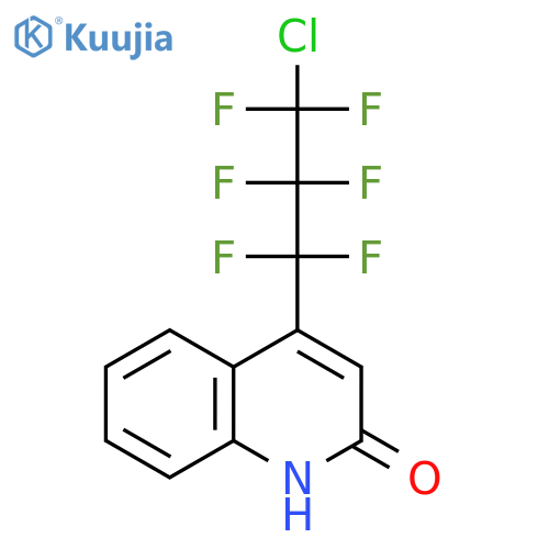 2(1H)-Quinolinone, 4-(3-chloro-1,1,2,2,3,3-hexafluoropropyl)- structure