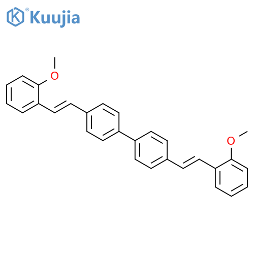 4,4'-Bis(2-methoxystyryl)-1,1'-biphenyl structure