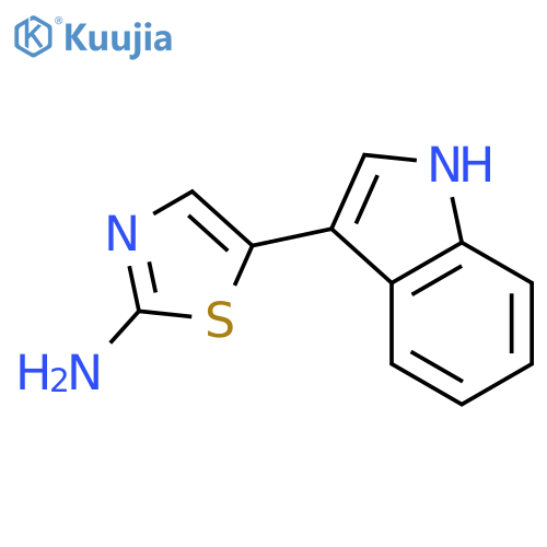 5-(1H-Indol-3-yl)-1,3-thiazol-2-amine structure