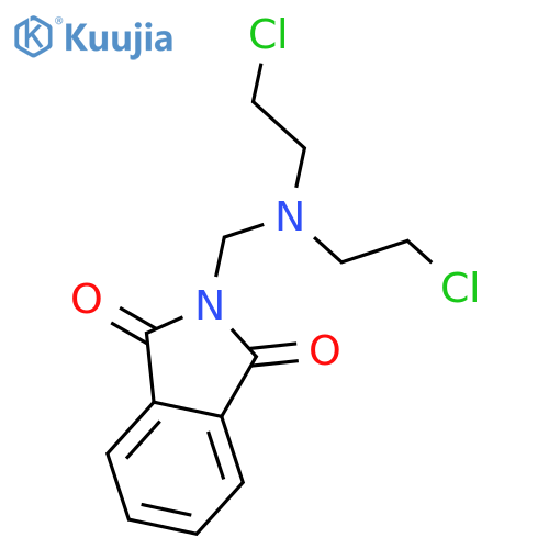 2-[bis(2-chloroethyl)aminomethyl]isoindole-1,3-dione structure