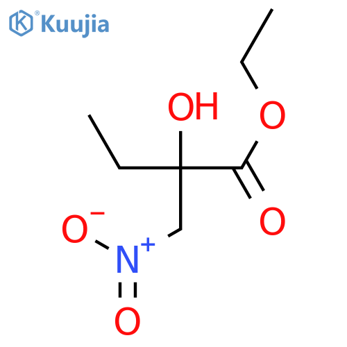 Butanoic acid, 2-hydroxy-2-(nitromethyl)-, ethyl ester structure