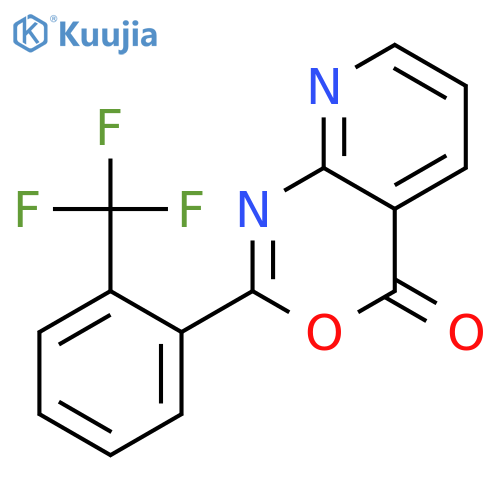 4H-Pyrido[2,3-d][1,3]oxazin-4-one, 2-[2-(trifluoromethyl)phenyl]- structure