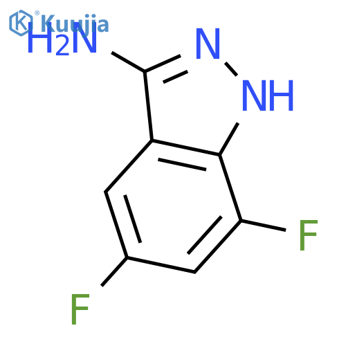 5,7-Difluoro-1H-indazol-3-amine structure