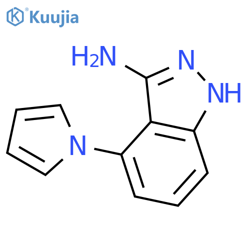 4-(1H-Pyrrol-1-yl)-1H-indazol-3-amine structure