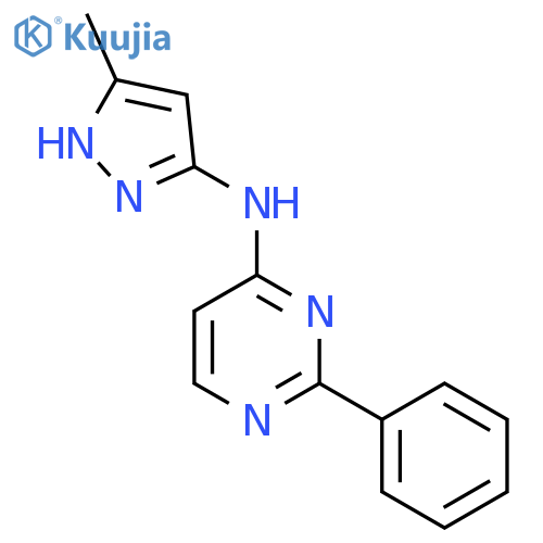 4-Pyrimidinamine, N-(5-methyl-1H-pyrazol-3-yl)-2-phenyl- structure