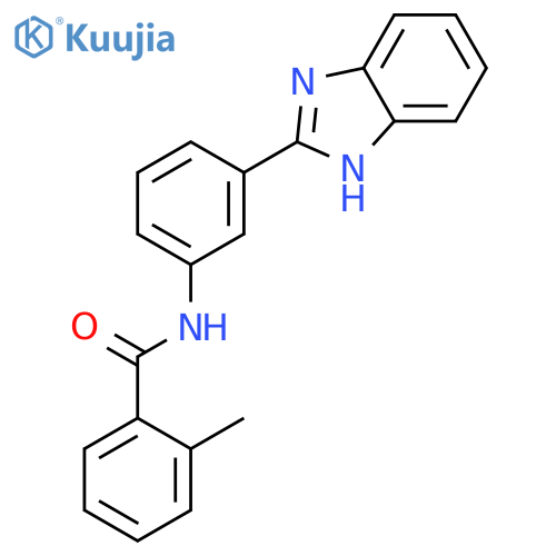 N-3-(1H-1,3-benzodiazol-2-yl)phenyl-2-methylbenzamide structure