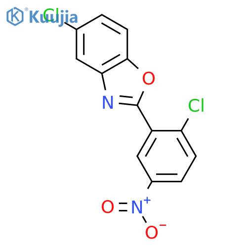 Benzoxazole, 5-chloro-2-(2-chloro-5-nitrophenyl)- structure