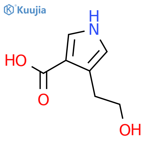 4-(2-Hydroxyethyl)-1H-pyrrole-3-carboxylic Acid structure