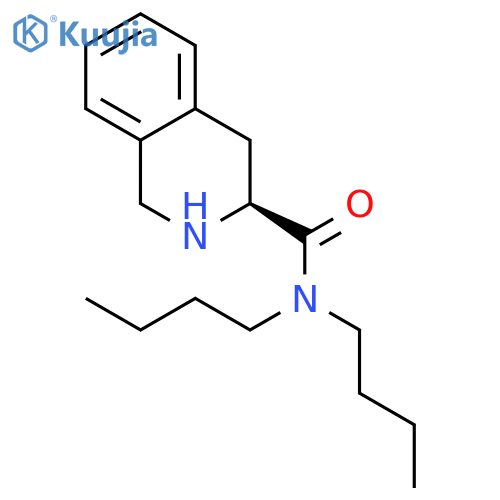 3-ISOQUINOLINECARBOXAMIDE, N,N-DIBUTYL-1,2,3,4-TETRAHYDRO-, (3S)- structure