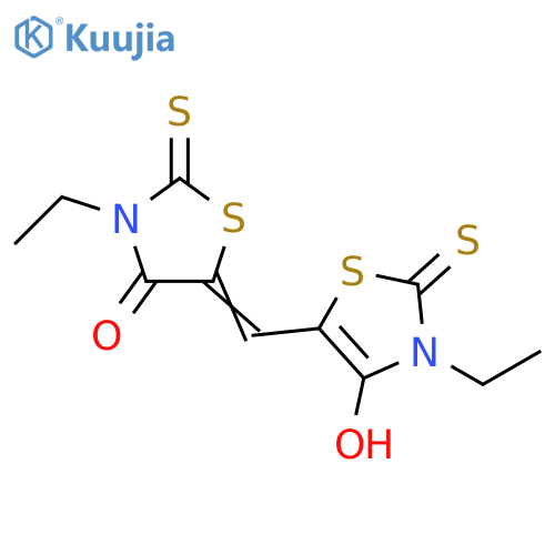 4-Thiazolidinone, 3-ethyl-5-[(3-ethyl-2,3-dihydro-4-hydroxy-2-thioxo-5-thiazolyl)methylene]-2-thioxo- structure