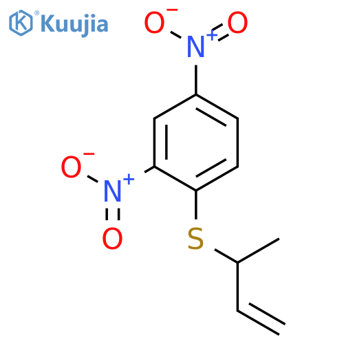 Benzene, 1-[(1-methyl-2-propenyl)thio]-2,4-dinitro- structure