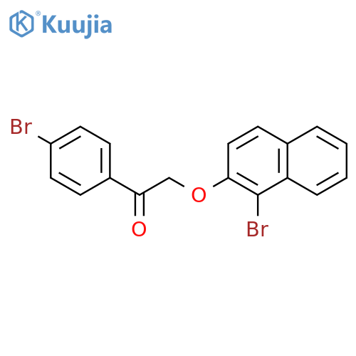 ETHANONE, 2-[(1-BROMO-2-NAPHTHALENYL)OXY]-1-(4-BROMOPHENYL)- structure