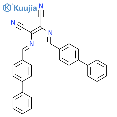 2-Butenedinitrile, 2,3-bis[([1,1'-biphenyl]-4-ylmethylene)amino]- structure