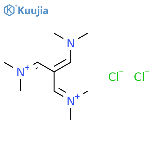 3-(Dimethylamino)-2-(dimethyliminiomethyl)prop-2-enylidenedimethylammonium ditetrafluoroborate structure