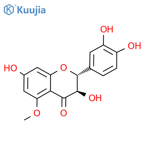 rel-(2R,3R)-2-(3,4-Dihydroxyphenyl)-2,3-dihydro-3,7-dihydroxy-5-methoxy-4H-1-benzopyran-4-one structure