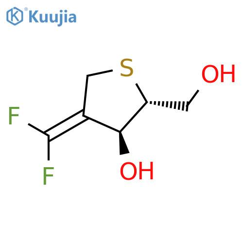 D-erythro-Pentitol, 1,2,4-trideoxy-2-(difluoromethylene)-1,4-epithio- structure
