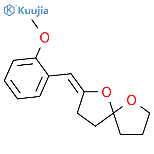 1,6-Dioxaspiro[4.4]nonane, 2-[(2-methoxyphenyl)methylene]- structure