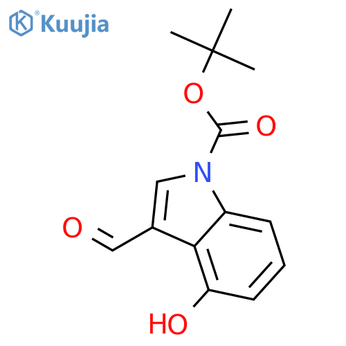 1-Boc-3-Formyl-4-hydroxyindole structure