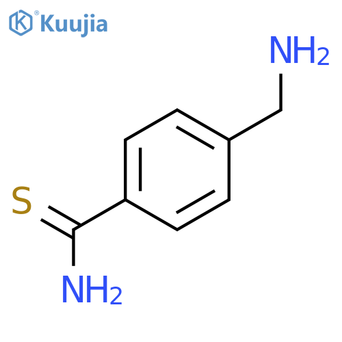 Benzenecarbothioamide, 4-(aminomethyl)- structure