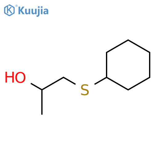 2-Propanol, 1-(cyclohexylthio)- structure