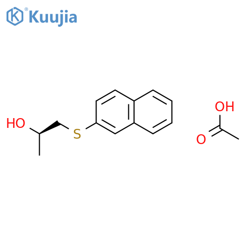 2-PROPANOL, 1-(2-NAPHTHALENYLTHIO)-, ACETATE, (2R)- structure