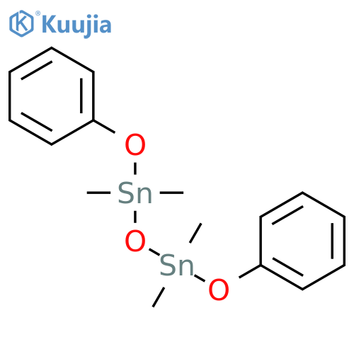 1,1,3,3-Tetramethyl-1,3-diphenoxydistannoxane structure
