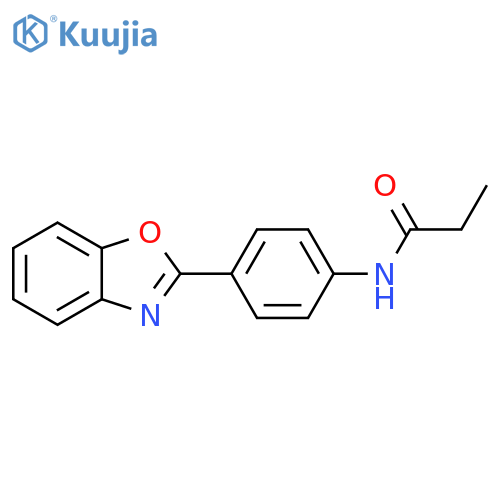 N-4-(1,3-benzoxazol-2-yl)phenylpropanamide structure