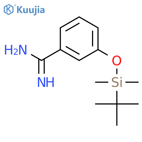 Benzenecarboximidamide, 3-[[(1,1-dimethylethyl)dimethylsilyl]oxy]- structure