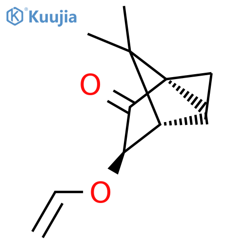Bicyclo[2.2.1]heptan-2-one, 3-(ethenyloxy)-1,7,7-trimethyl-, (1R,3R,4S)- structure
