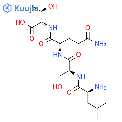L-THREONINE, L-LEUCYL-L-SERYL-L-GLUTAMINYL- structure