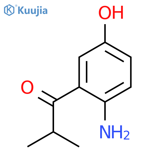 1-(2-AMINO-5-HYDROXYPHENYL)-2-METHYLPROPAN-1-ONE structure