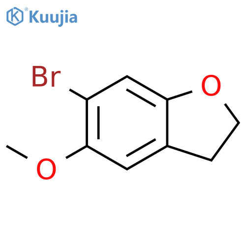 Benzofuran, 6-bromo-2,3-dihydro-5-methoxy- structure