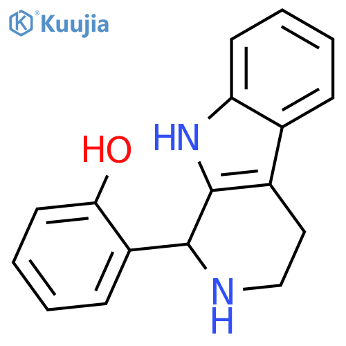 2-{1H,2H,3H,4H,9H-pyrido3,4-bindol-1-yl}phenol structure