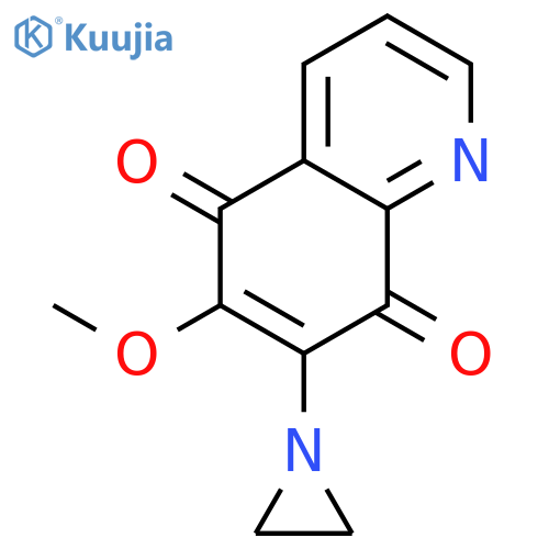 5,8-QUINOLINEDIONE, 7-(1-AZIRIDINYL)-6-METHOXY- structure