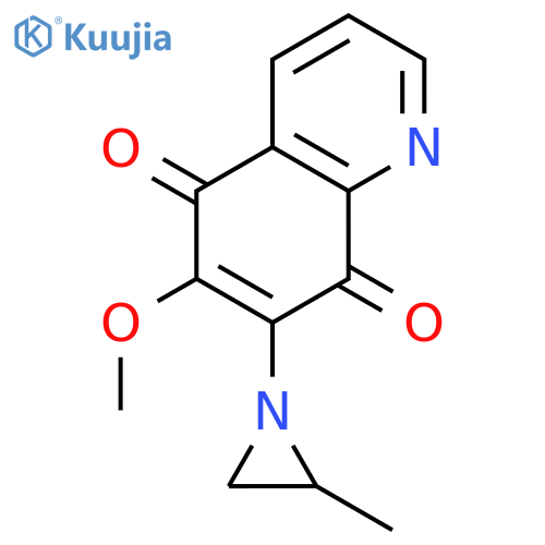 5,8-Quinolinedione, 6-methoxy-7-(2-methyl-1-aziridinyl)- structure