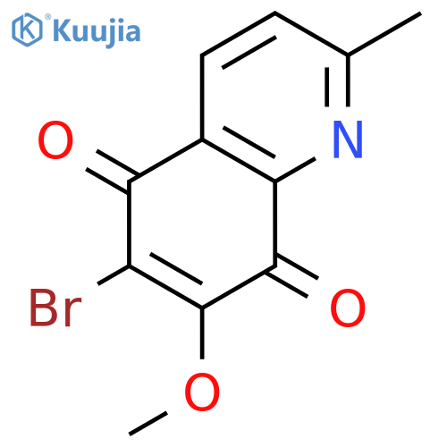 5,8-Quinolinedione, 6-bromo-7-methoxy-2-methyl- structure