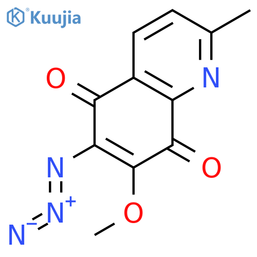 5,8-Quinolinedione, 6-azido-7-methoxy-2-methyl- structure
