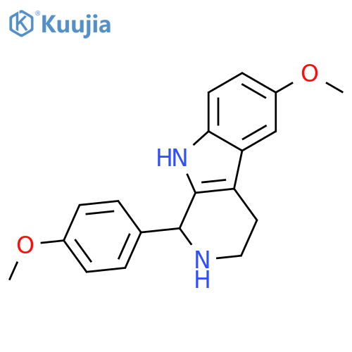 6-methoxy-1-(4-methoxyphenyl)-1H,2H,3H,4H,9H-pyrido3,4-bindole structure