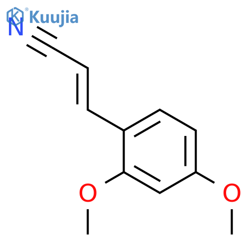 2-Propenenitrile, 3-(2,4-dimethoxyphenyl)-, (2E)- structure