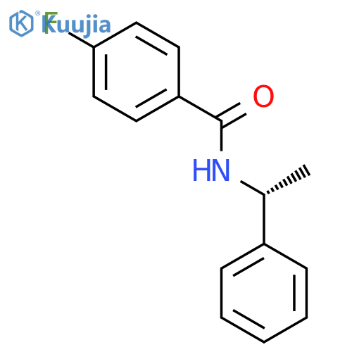 BENZAMIDE, 4-FLUORO-N-[(1R)-1-PHENYLETHYL]- structure