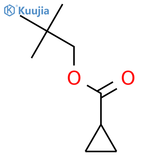 Cyclopropanecarboxylicacid, 2,2-dimethylpropyl ester structure