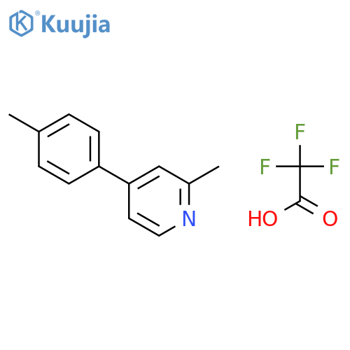 PYRIDINE, 2-METHYL-4-(4-METHYLPHENYL)-, TRIFLUOROACETATE structure